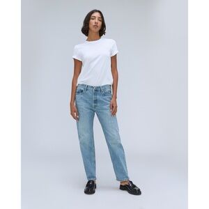 Everlane The Rigid Slouch Relaxed Straight Fit Jeans Broken Blue Sz 31